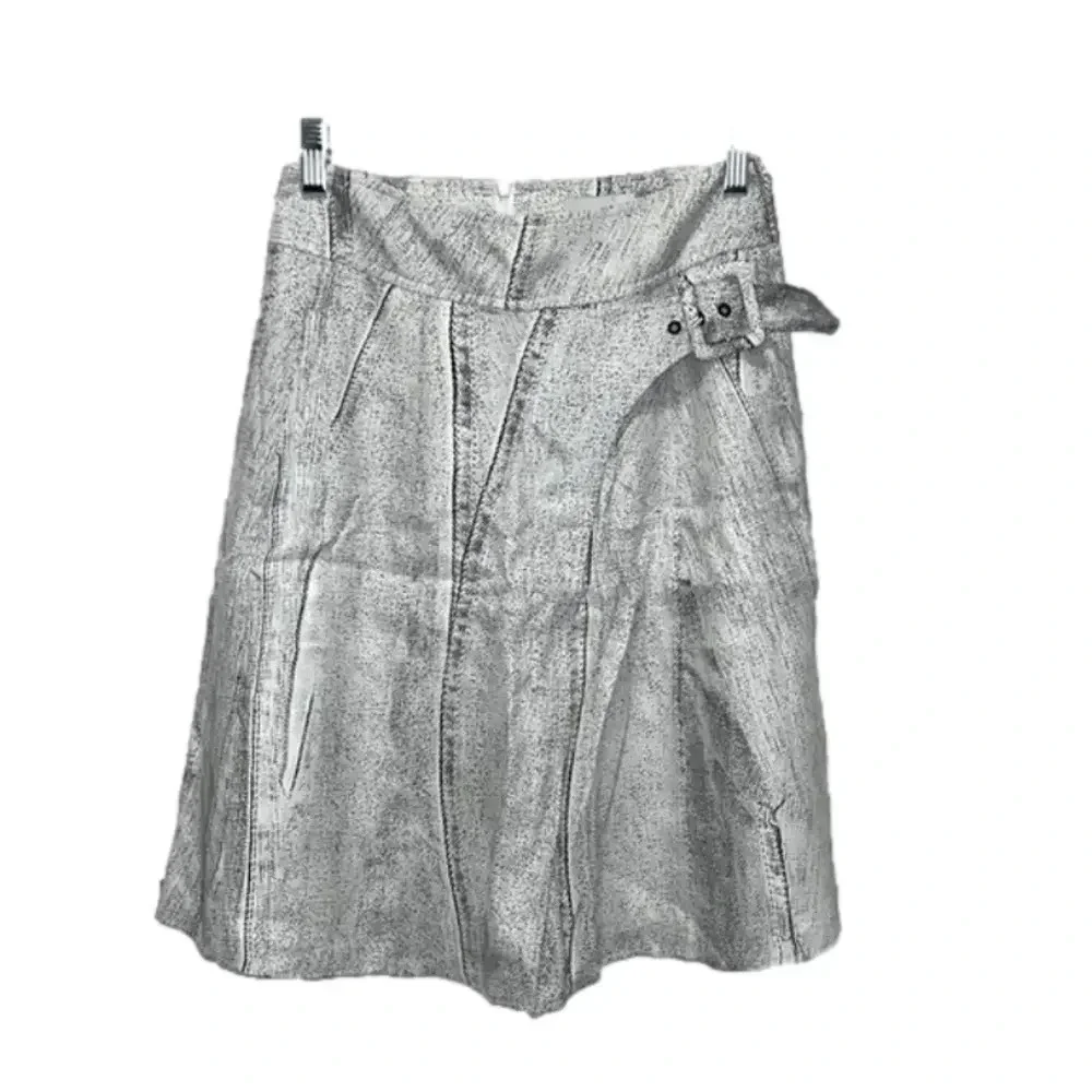 Rare 100% silk skirt snake print skirt Colovos lined faux wrap skirt‎ pockets 2
